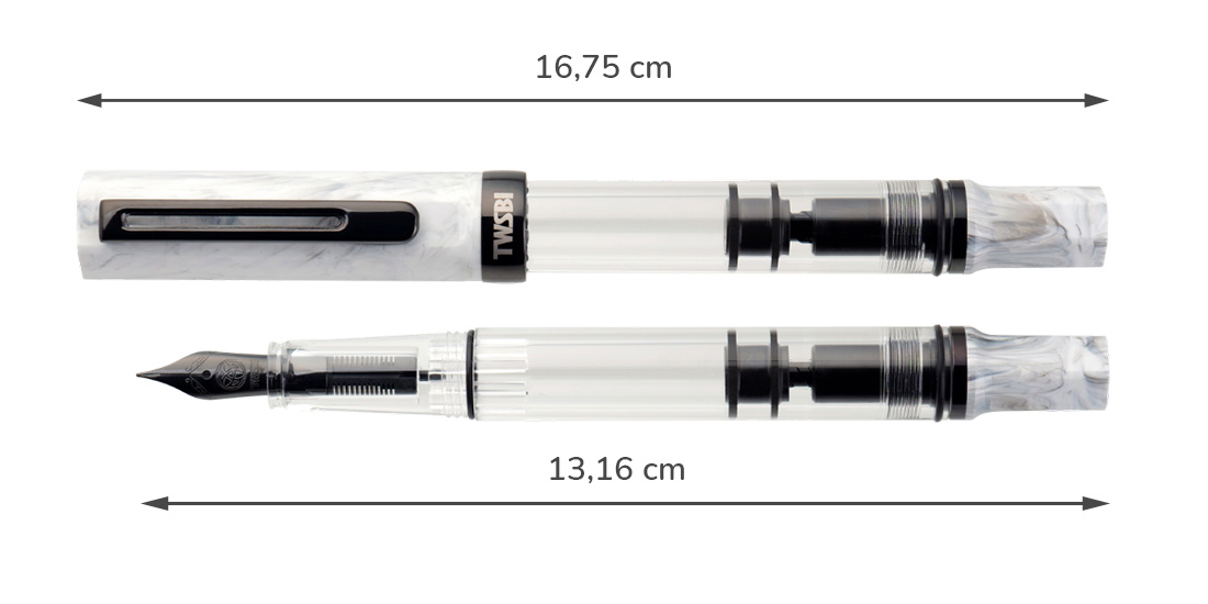 Plnicí pero TWSBI ECO Carrara rozmer